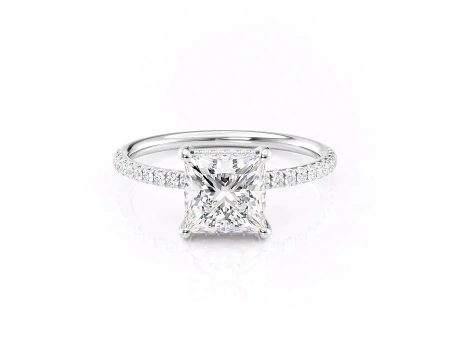 The Low Profile Kamellie Set With A 1 Carat Princess Moissanite Online