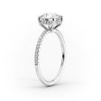 The Low Profile Kamellie Set With A 1.5 Carat Radiant Moissanite on Sale