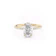 The Low Profile Kamellie Set With A 1.5 Carat Oval Moissanite Hot on Sale